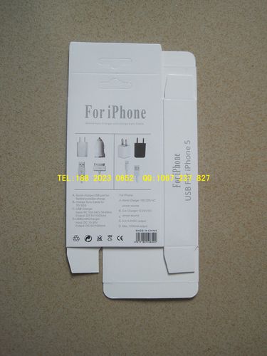 iPhone 5S配件紙盒二合一系列 車充/綠點(diǎn)+數(shù)據(jù)線廠家直銷包裝盒全解析